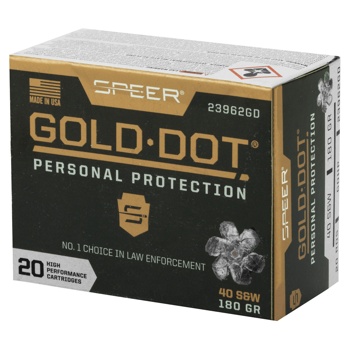 SPR GOLD DOT 40SW 180GR HP 20/200