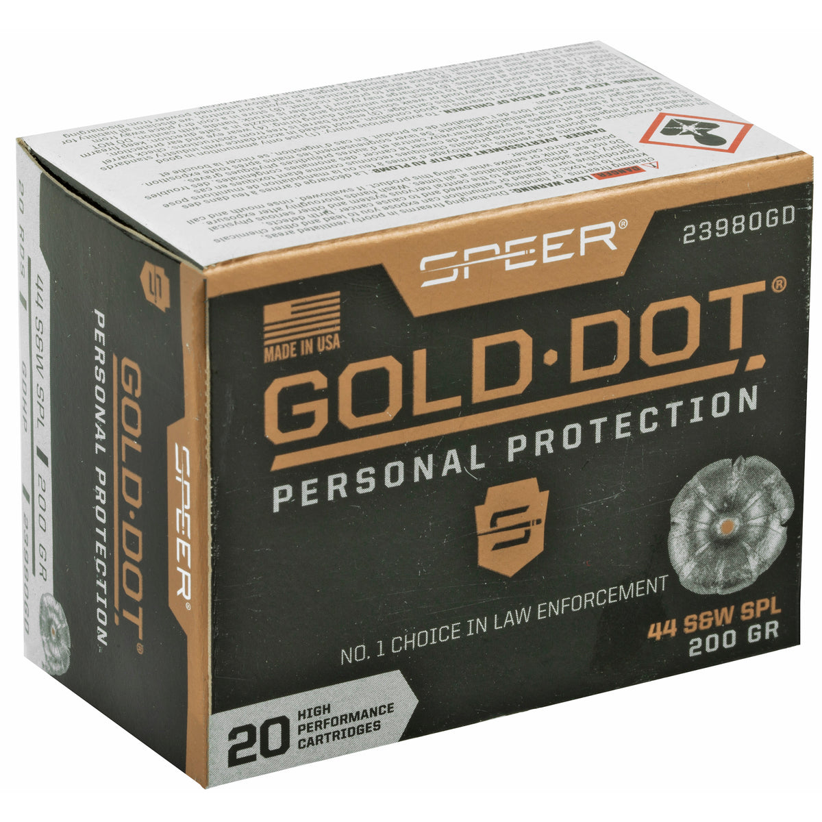 SPR GOLD DOT 44SPL 200GR HP 20/200