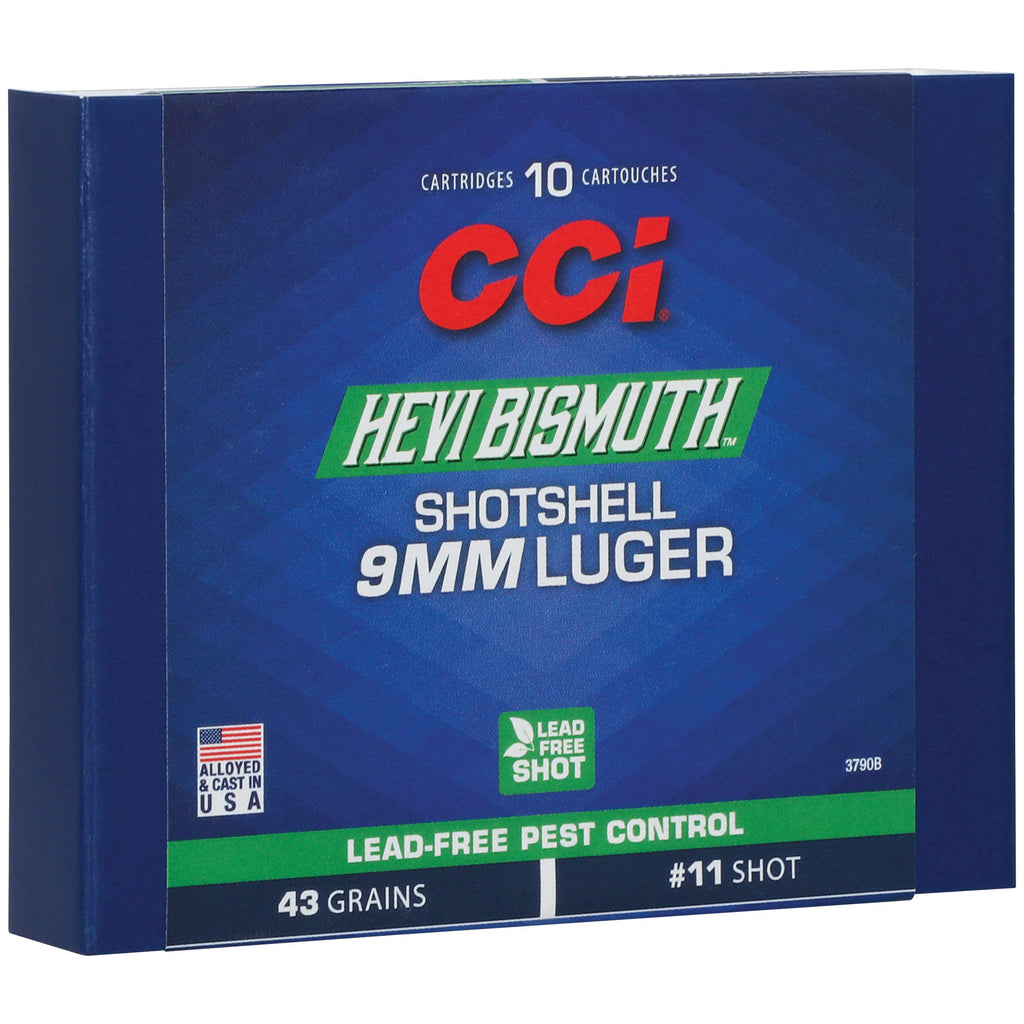 CCI 9MM BISMUTH SHOTSHELL 10/200