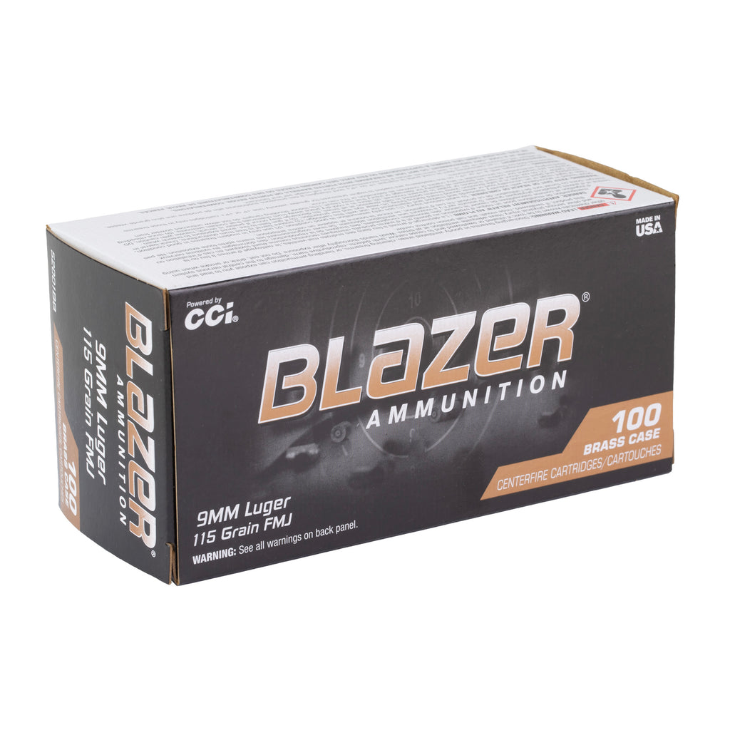 BLAZER BRASS 9MM 115GR FMJ 100/1000