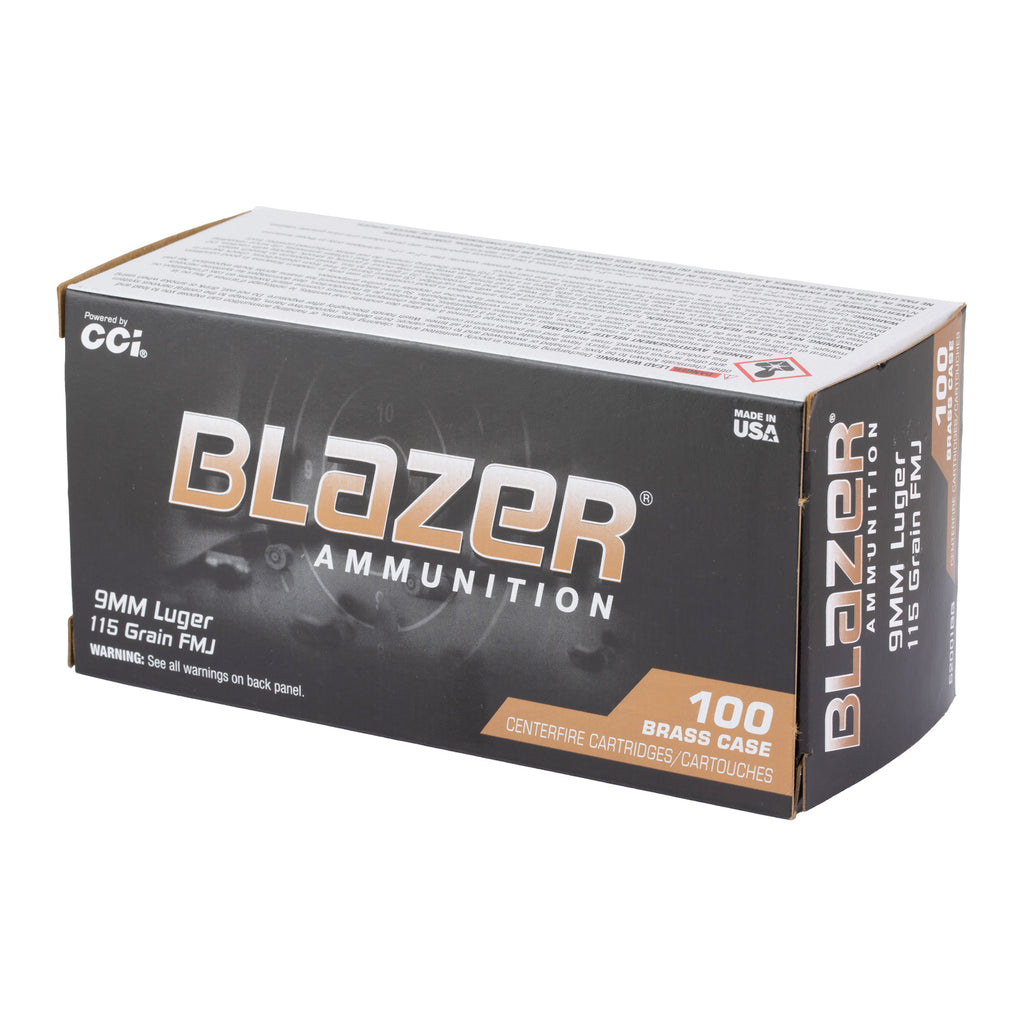 BLAZER BRASS 9MM 115GR FMJ 100/1000