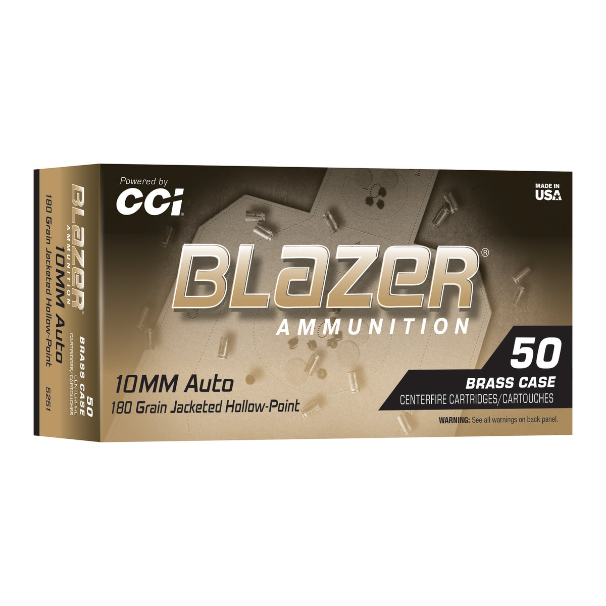 BLAZER BRASS 10MM 180GR JHP 50/500