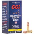 CCI 22LR 40GR SHP SUB-SONIC 50/5000