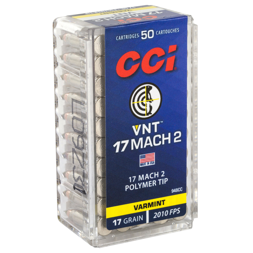 CCI 17 MACH 2 17GR VRMNT TIP 50/5000