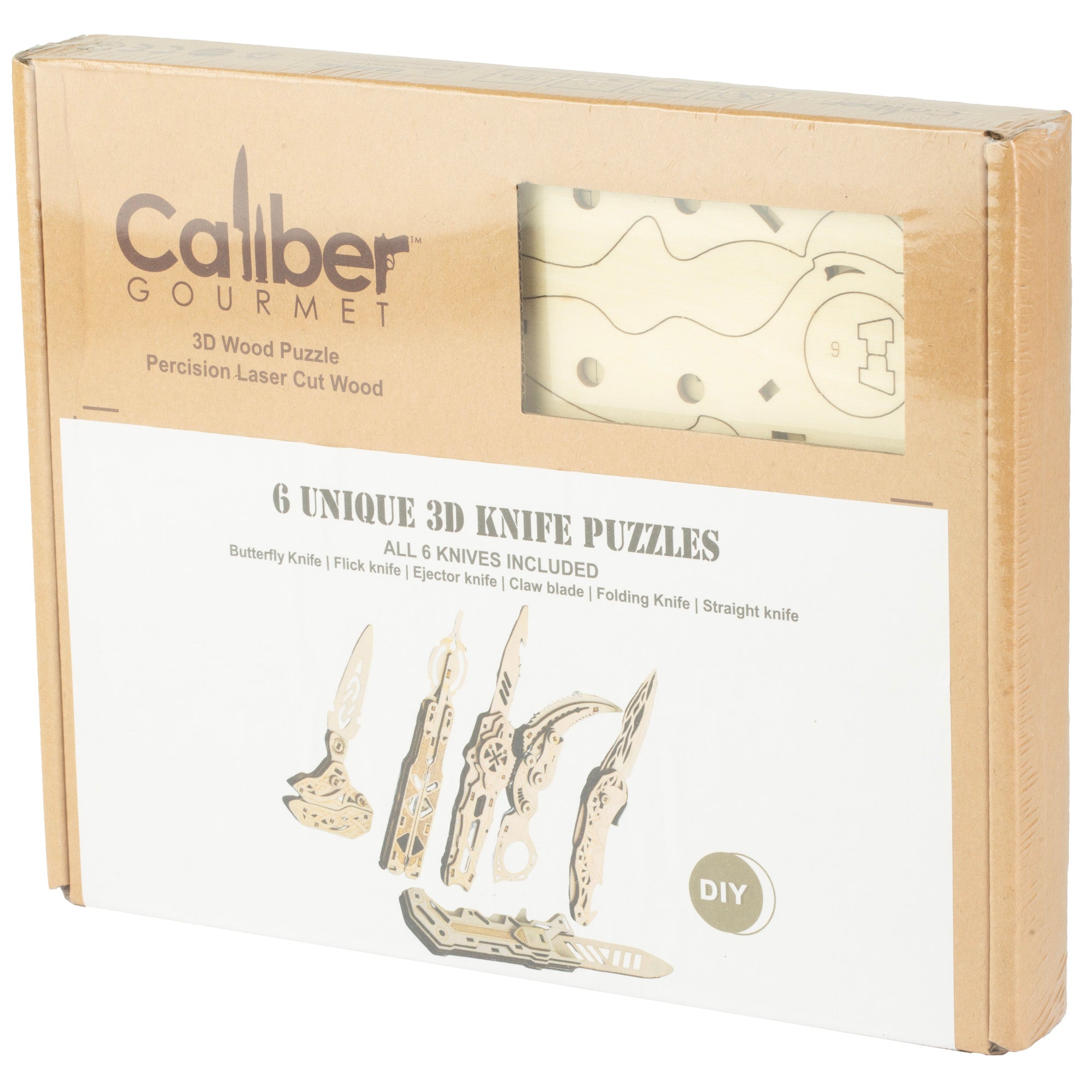 CBG CALIBER WOOD KNIVES PUZ 6 PCS