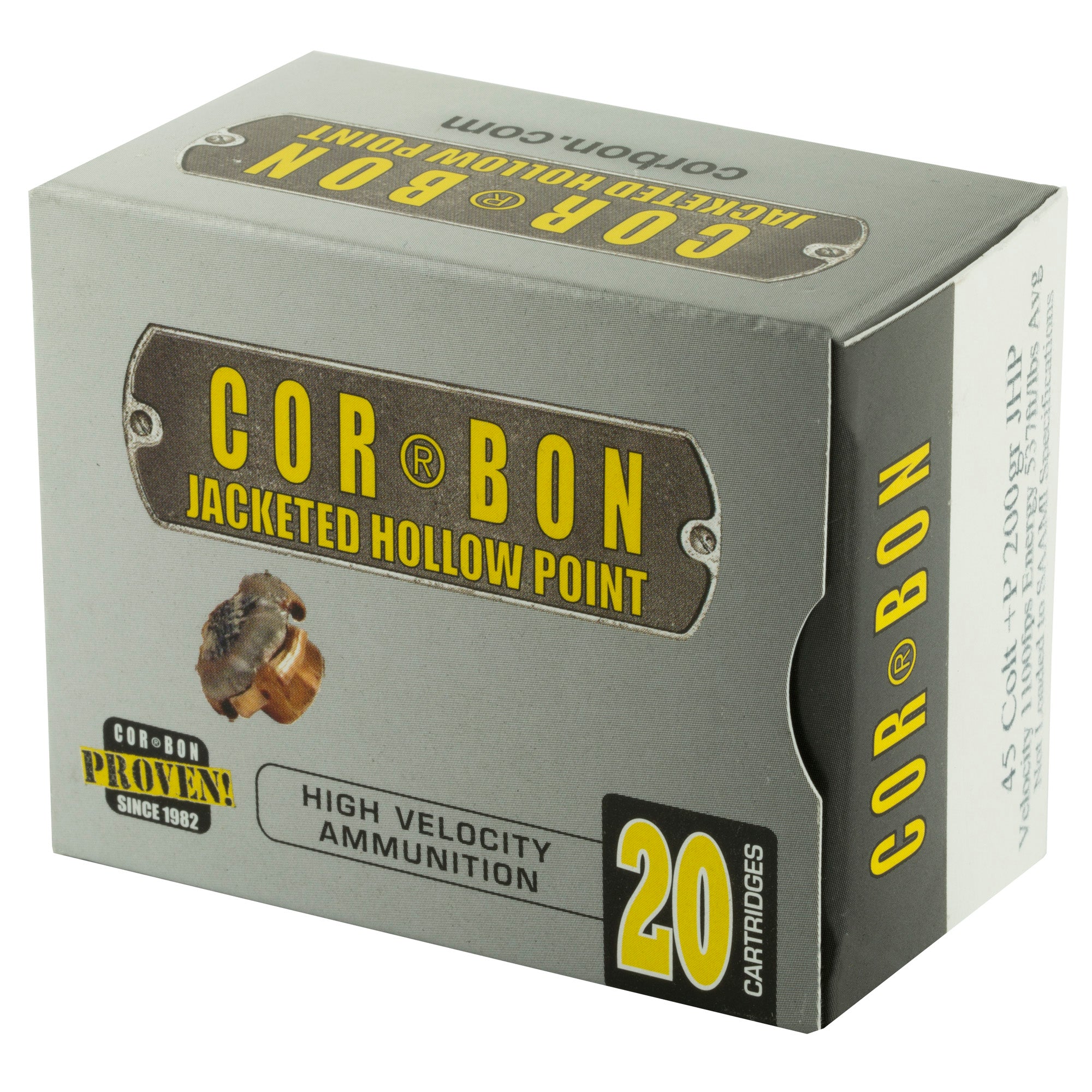 CORBON 45 COLT 200GR JHP 20/500