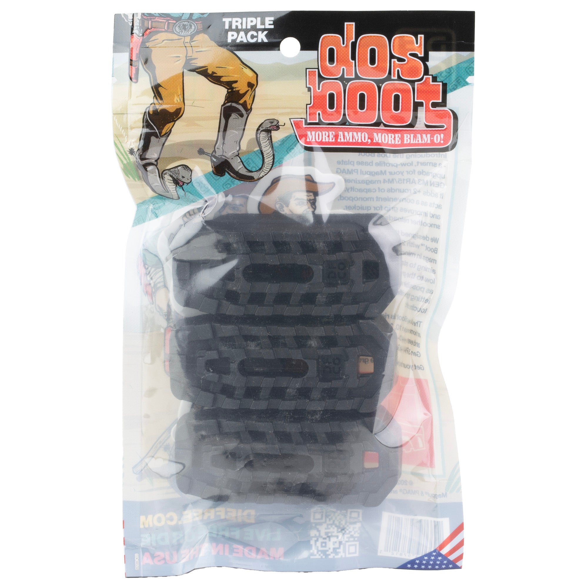 DFCO DOS BOOT +2 3PK BLACK