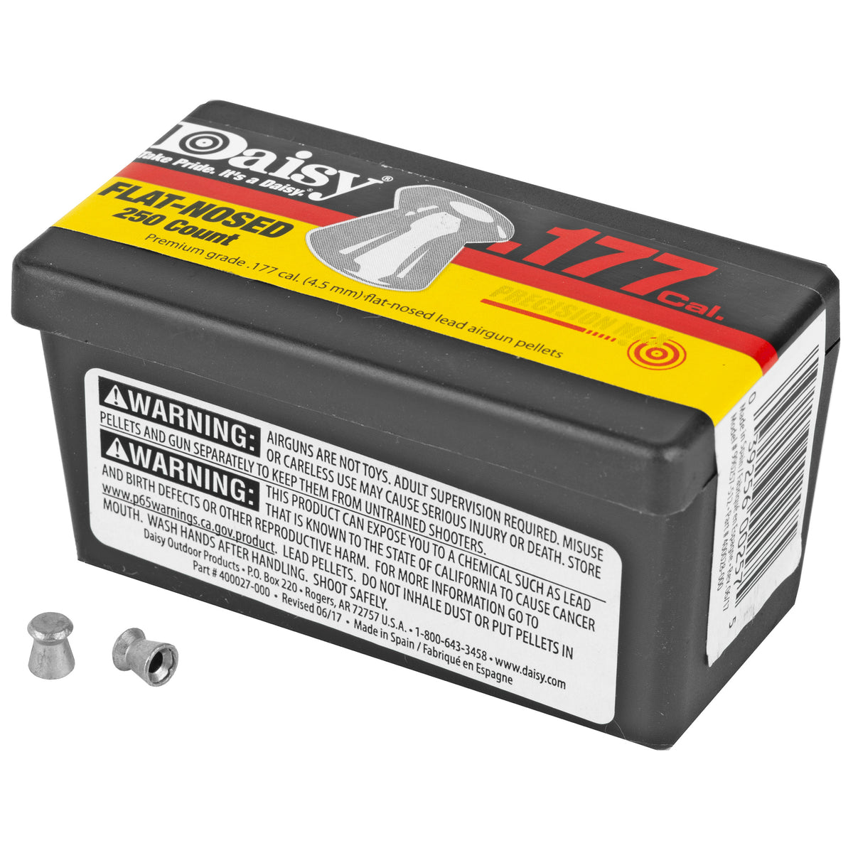 DAISY .177CAL FLAT PELLETS 250 COUNT