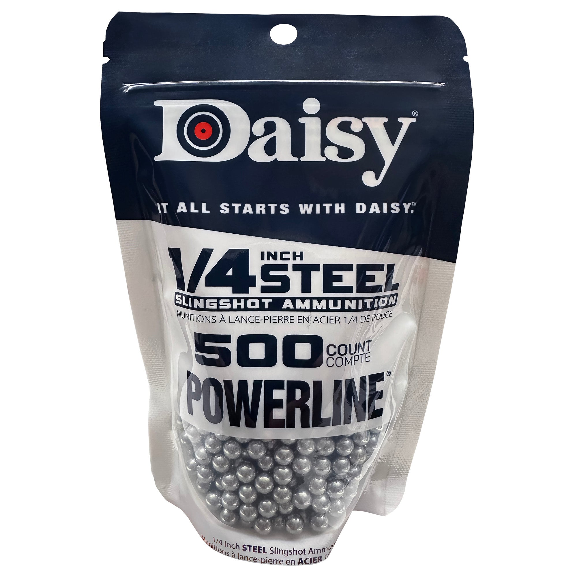 DAISY 1/4 STL SLINGSHOT AMMO 500CT