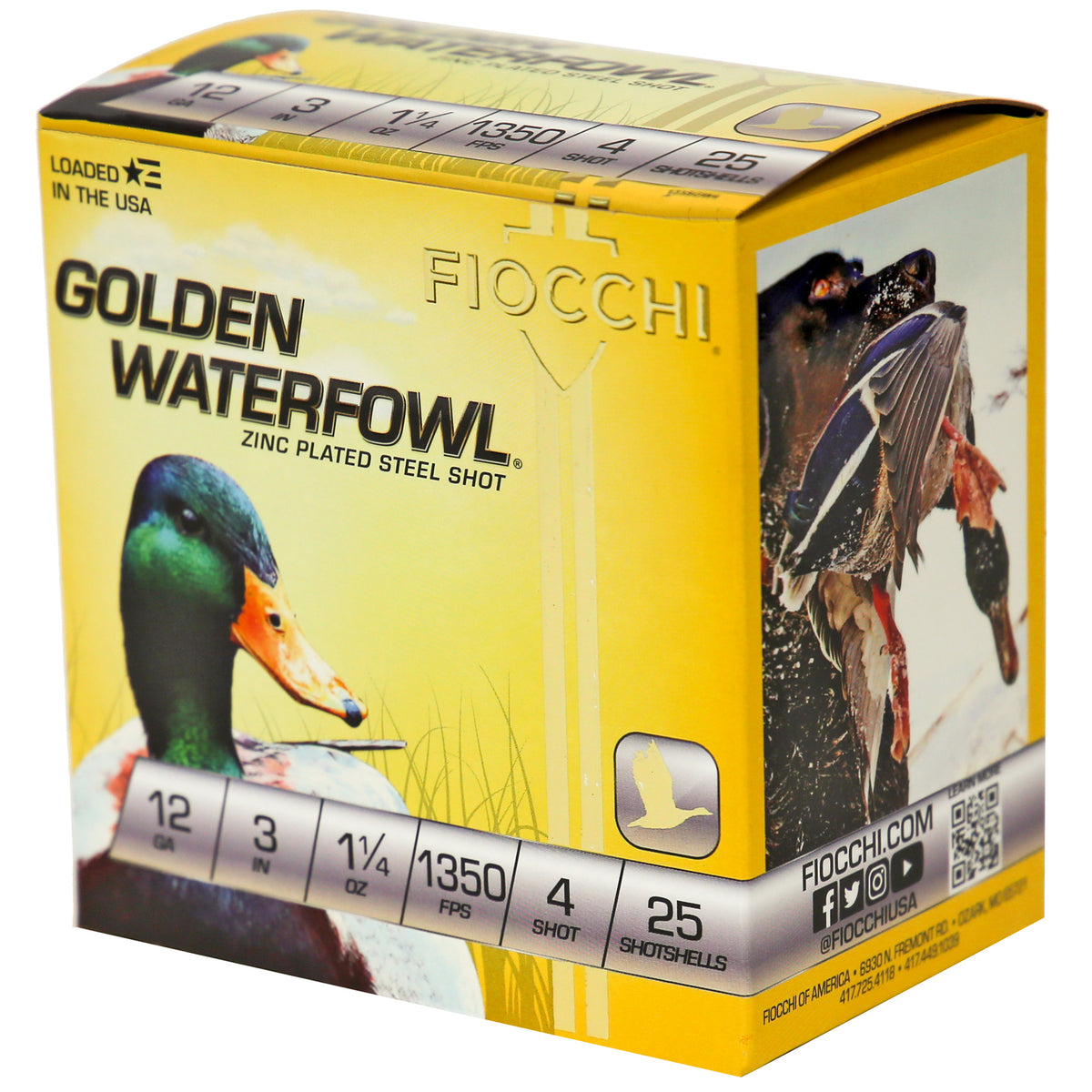 FIOCCHI 12GA #4 GOLDEN 25/250