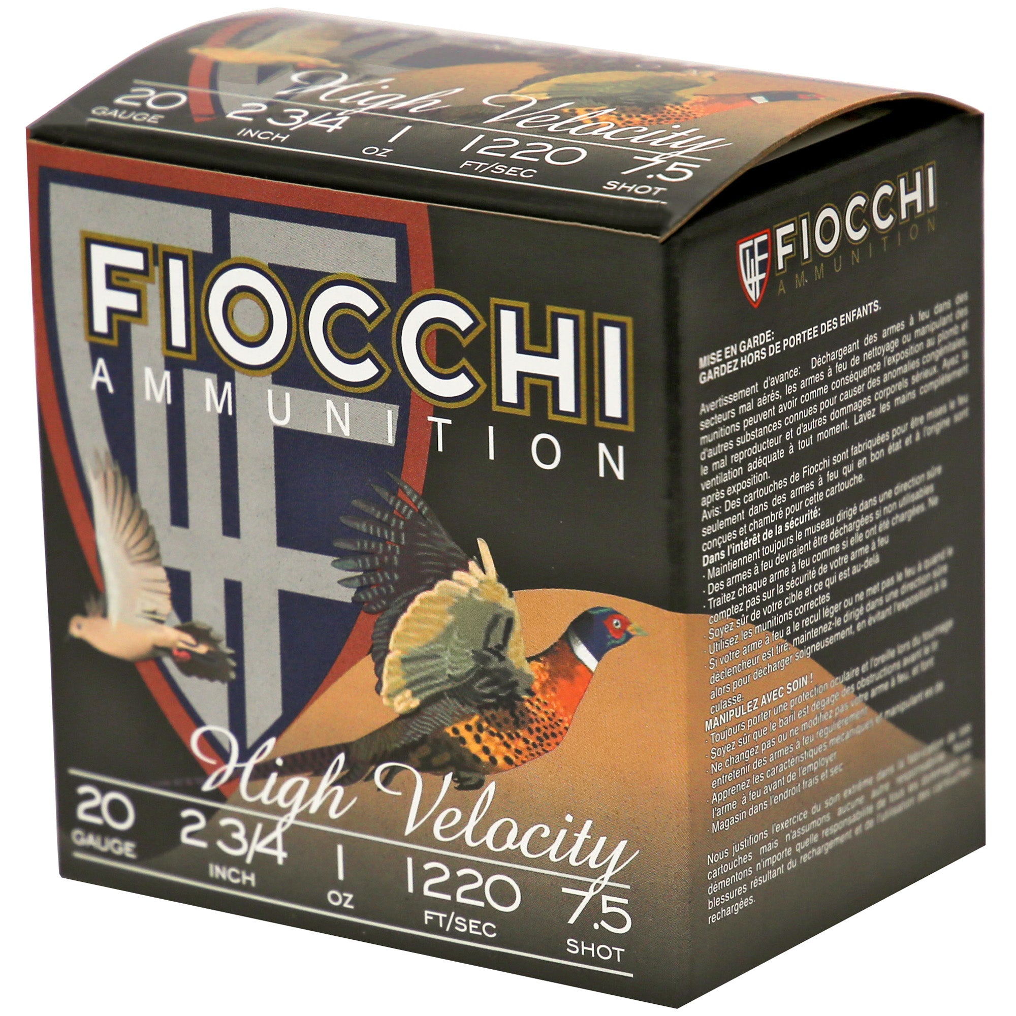 FIOCCHI 20GA #7.5 HV LD HUNT 25/250