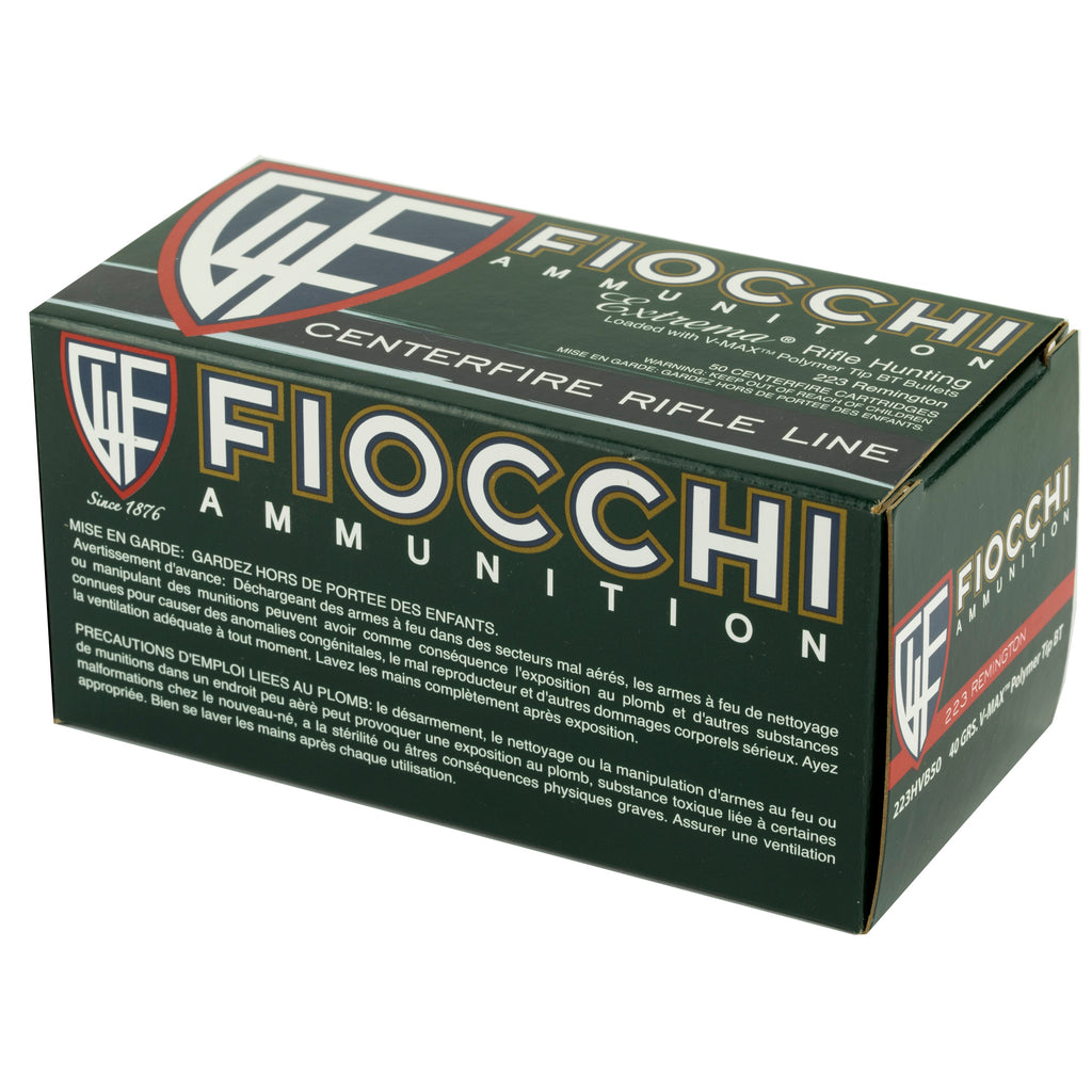 FIOCCHI 223REM 40GR VMAX 50/1000