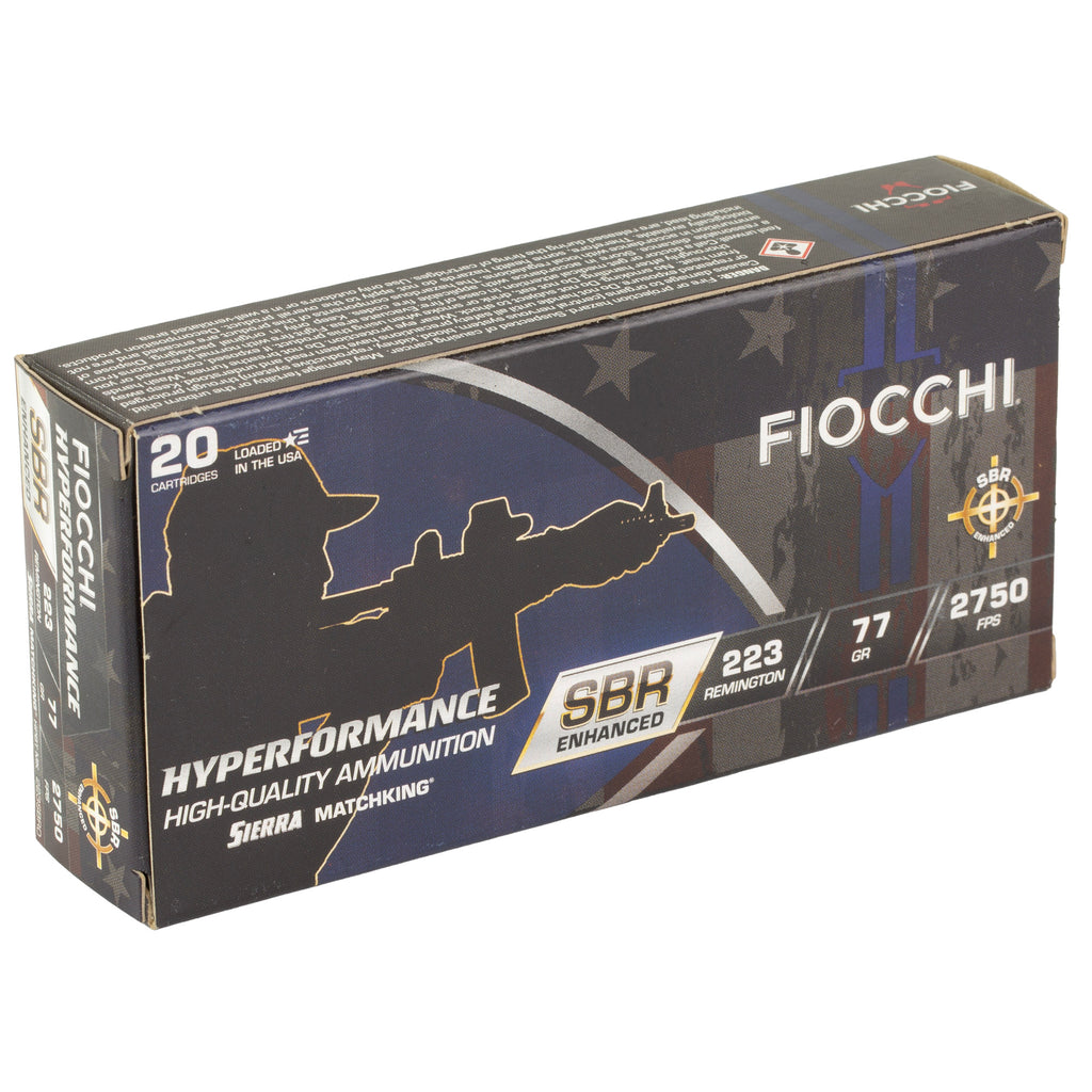 FIOCCHI HYPR SBR 223REM 77GR 20/200