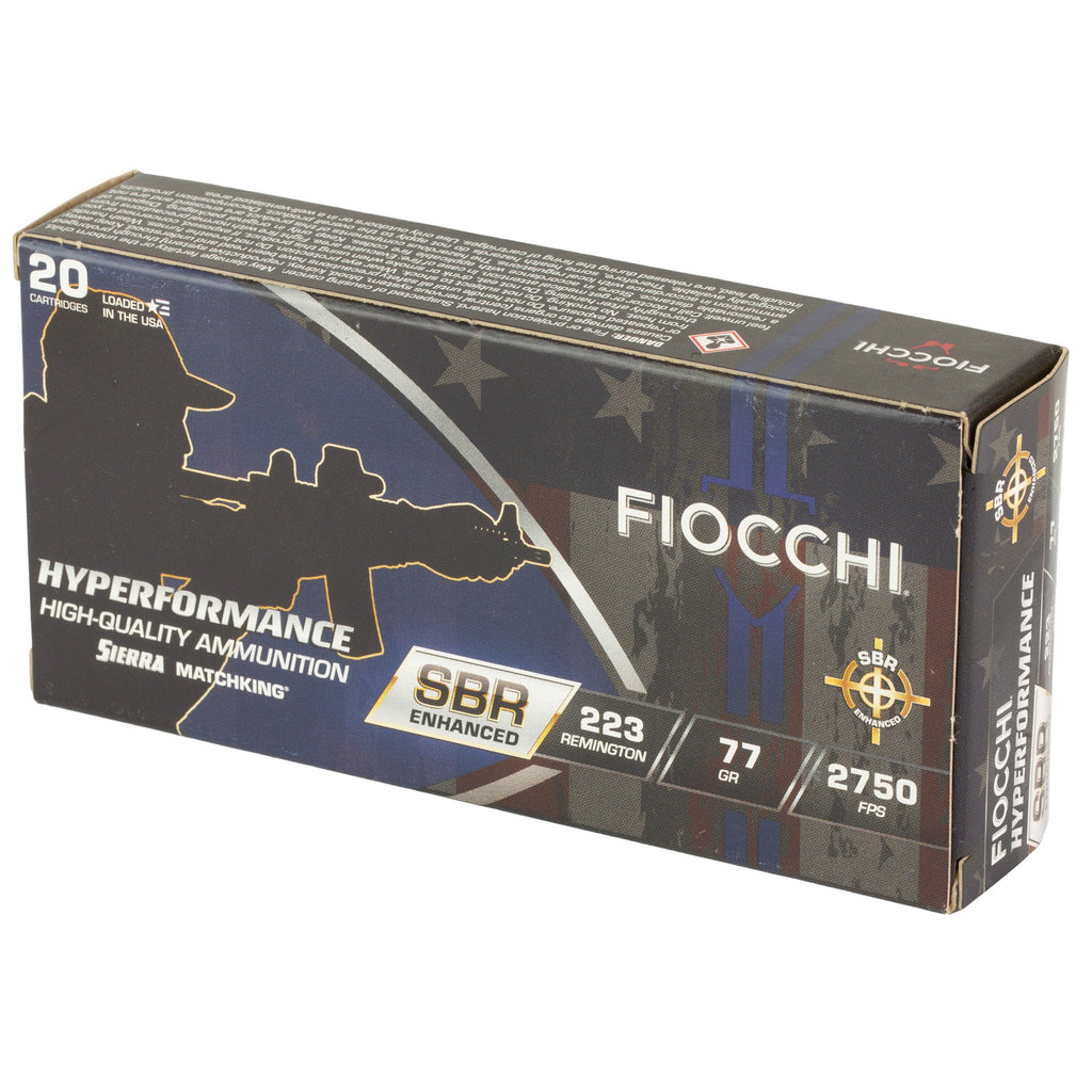 FIOCCHI HYPR SBR 223REM 77GR 20/200