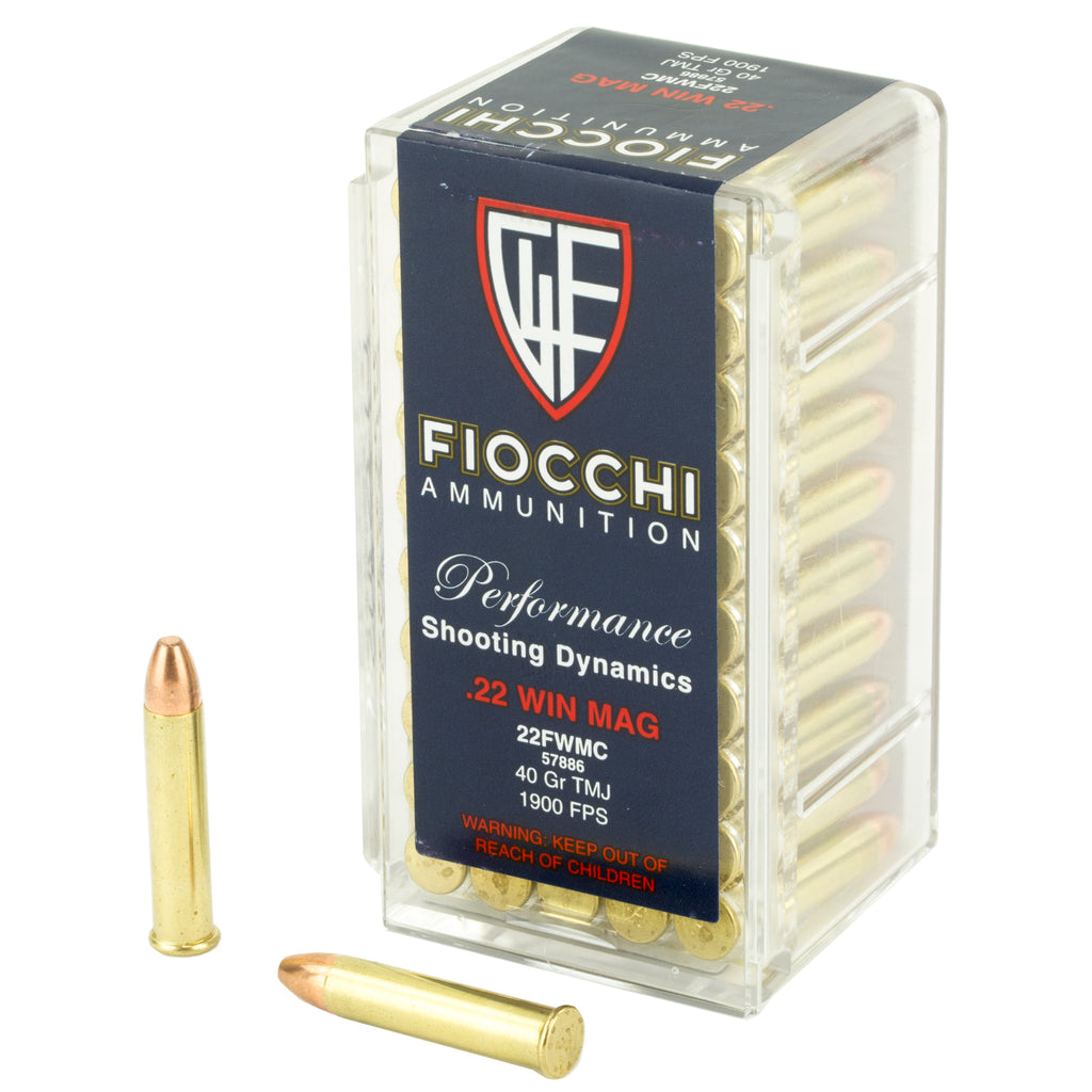 FIOCCHI 22WMR 40GR FMJ 50/2000
