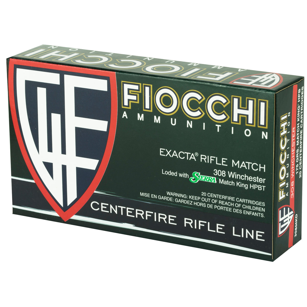 FIOCCHI 308WIN 175GR HPBT MK 20/200