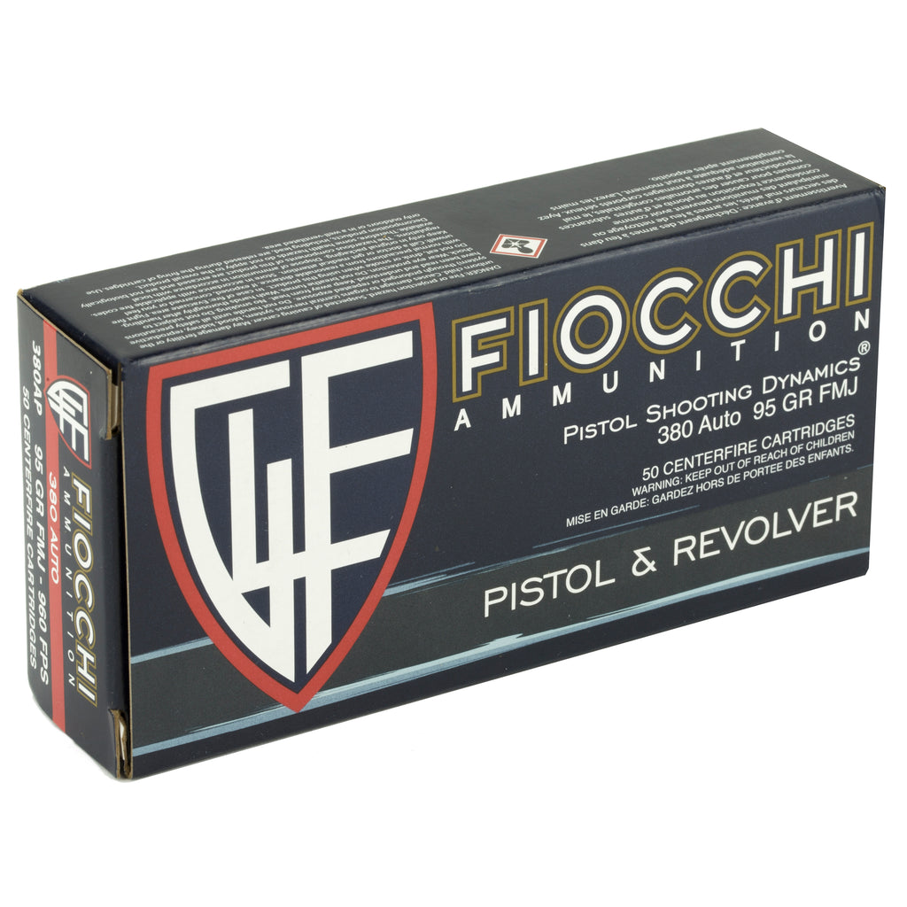 FIOCCHI 380ACP 95GR FMJ 50/1000