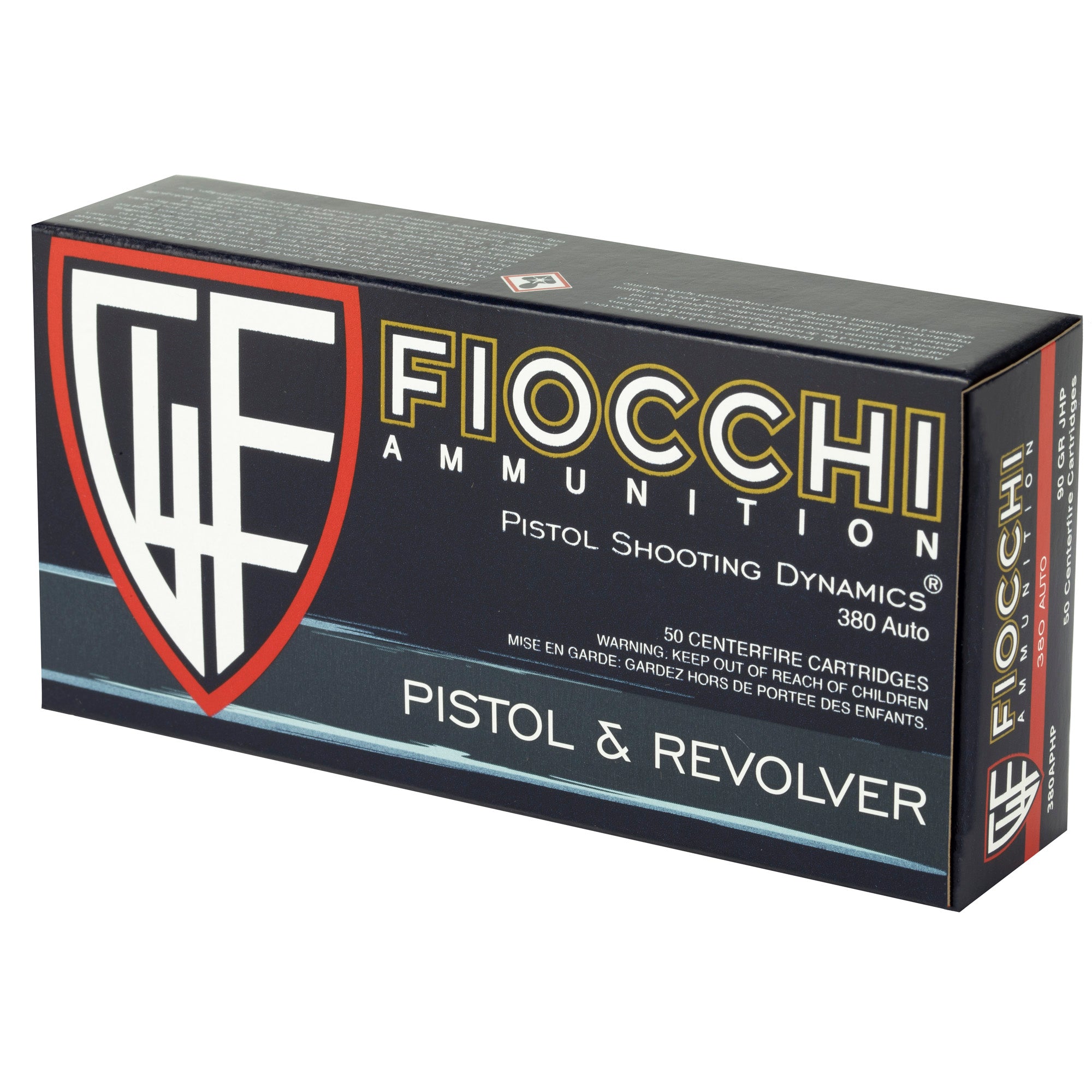 FIOCCHI 380ACP 90GR JHP 50/1000