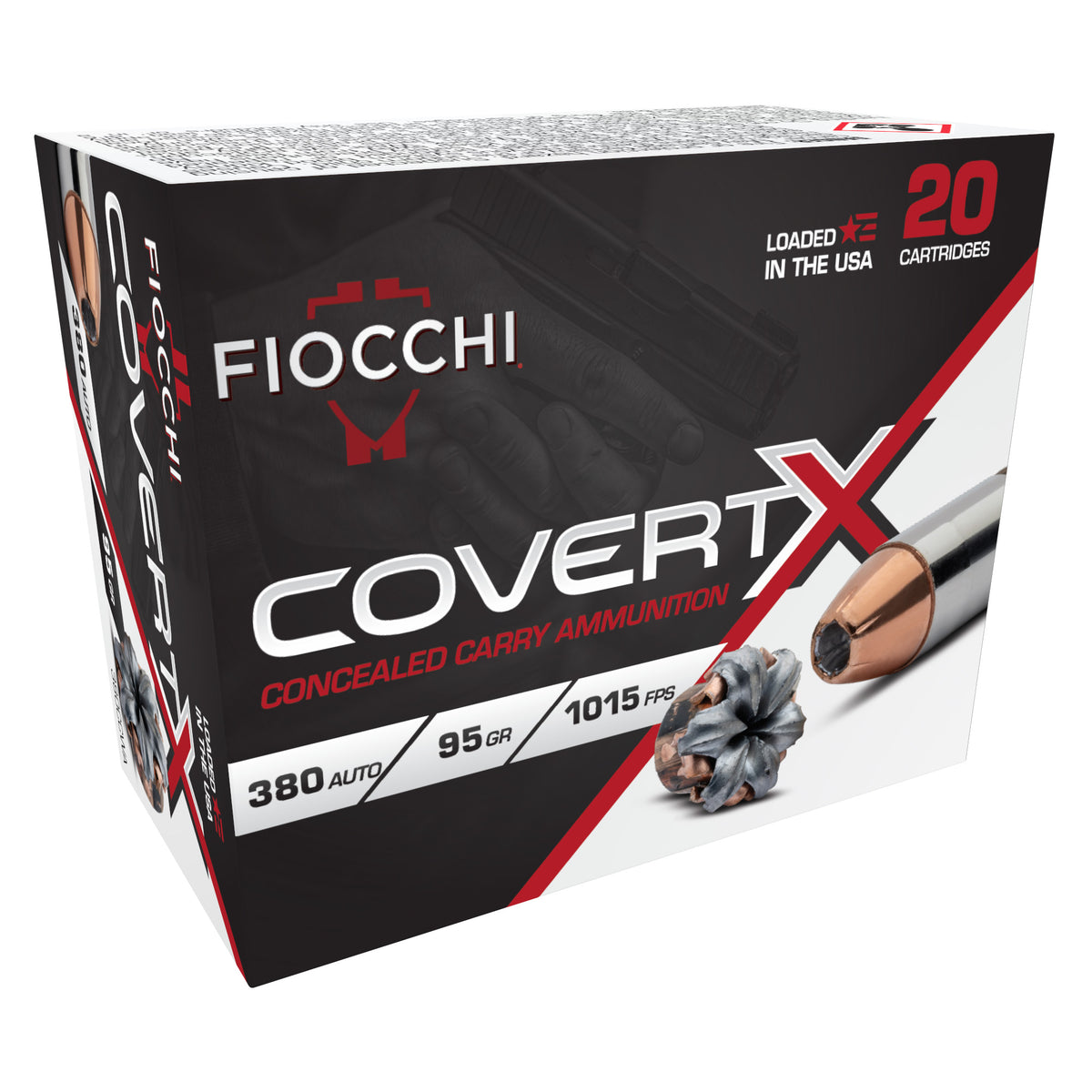 FIOCCHI COVERT X 380ACP 95GR 20/200