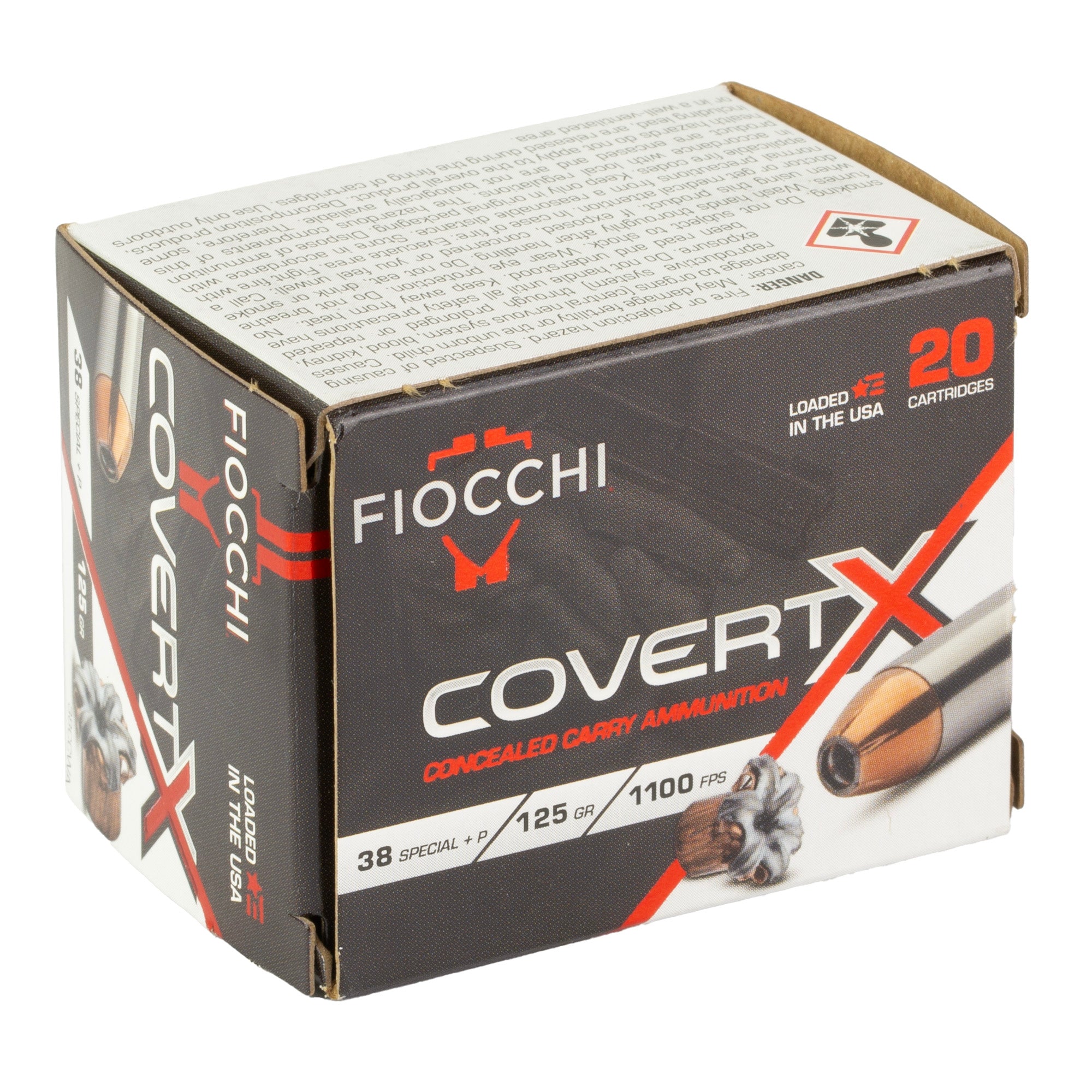 FIOCCHI COVERTX 38SPL+P 125GR 20/200
