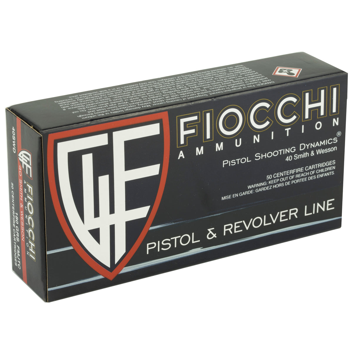 FIOCCHI 40SW 180GR FMJ 50/1000