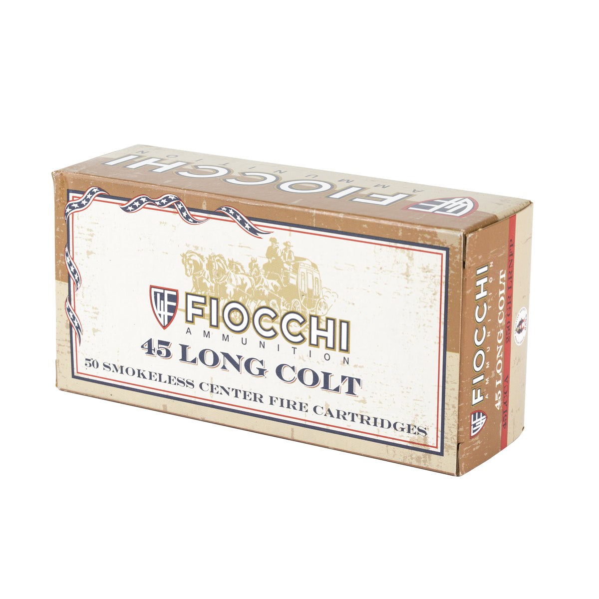 FIOCCHI 45 COLT 250GR LRNFP 50/500