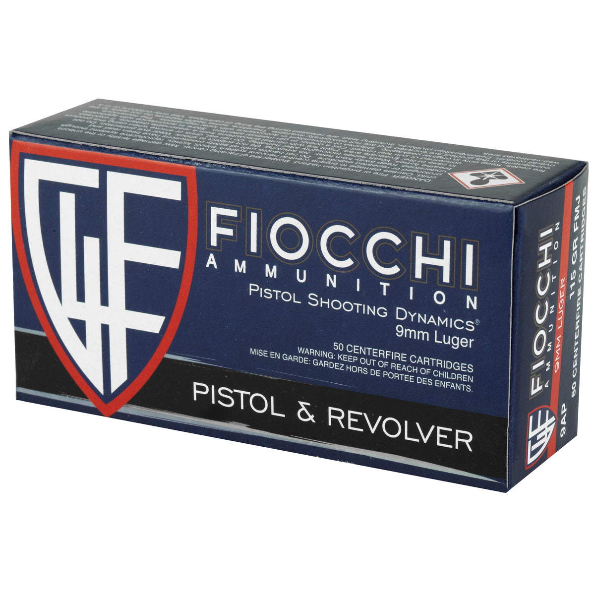 FIOCCHI 9MM 115GR FMJ 50/1000