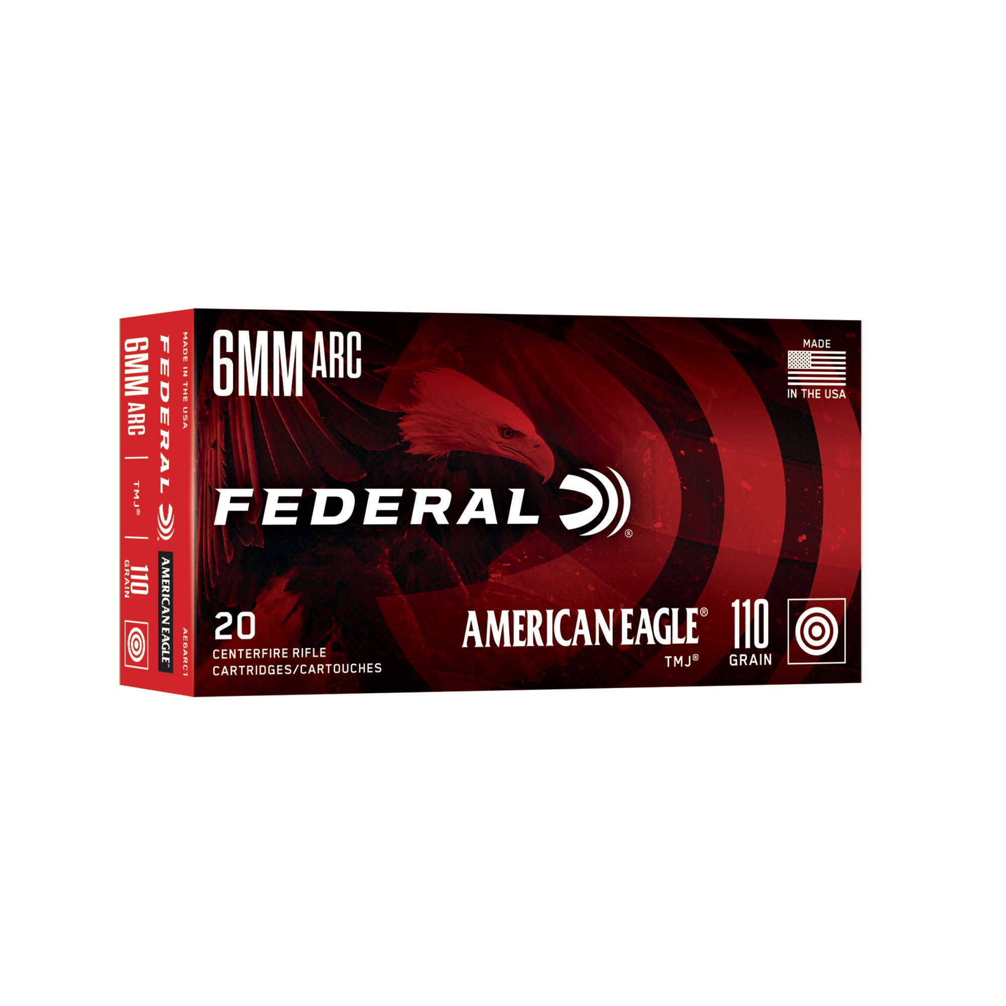 FED AM EAGLE 6MMARC 110GR TMJ 20/200