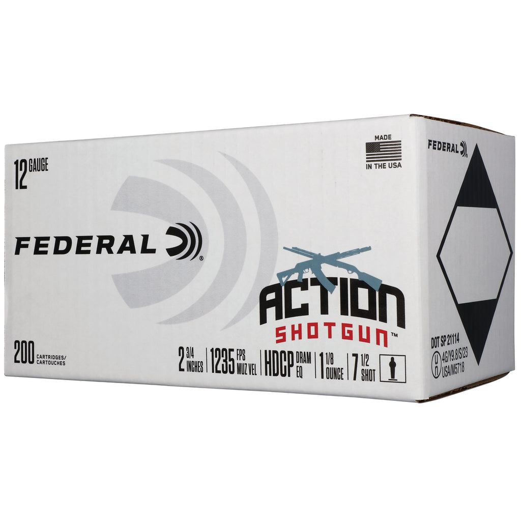 FED ACTN 12GA 2.75 #7.5 200RD