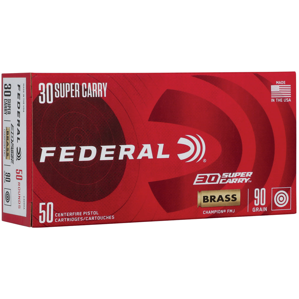 FED CHAMP 30 SUPER CARRY 90GR FMJ