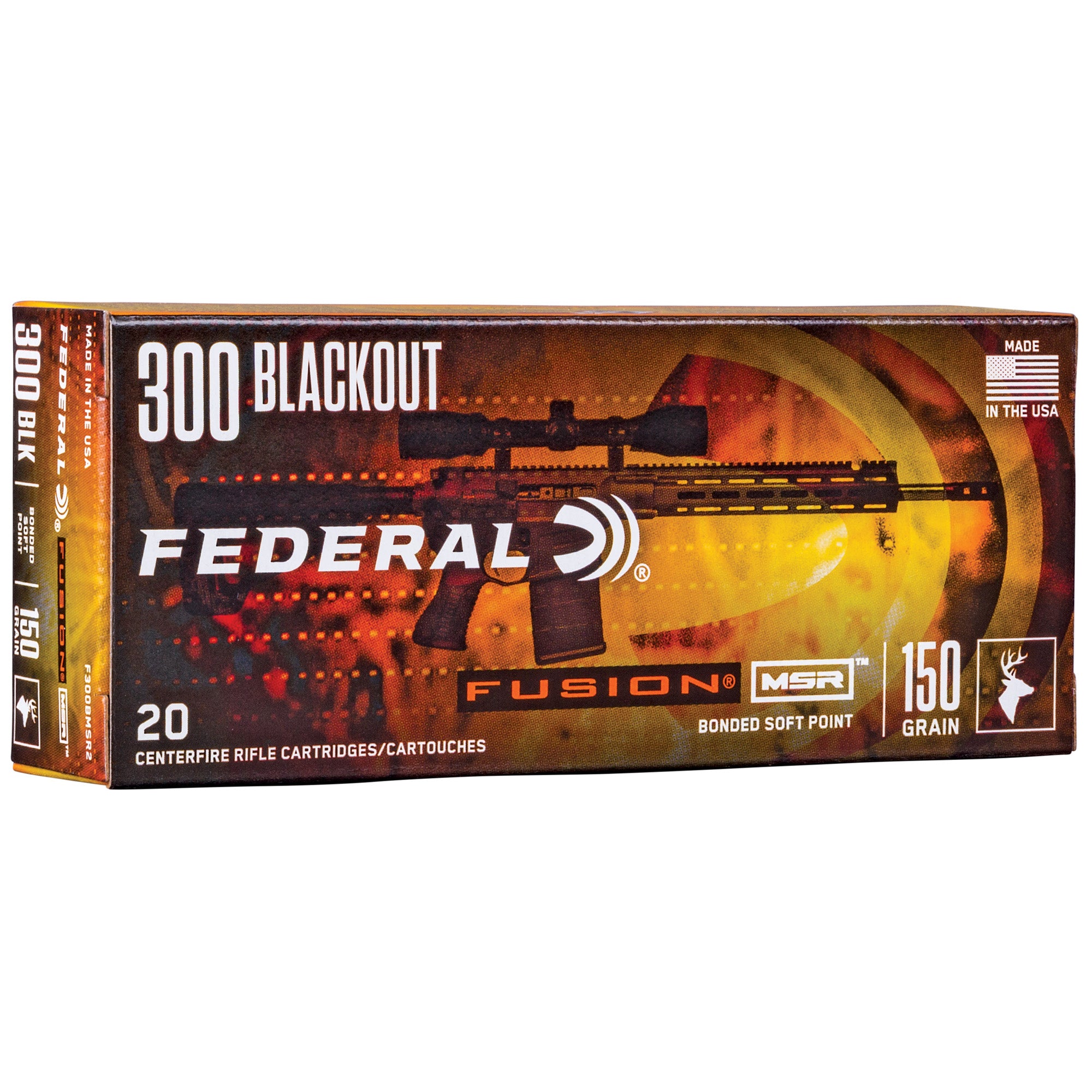 FED FUSION MSR 300BLK 150GR 20/200