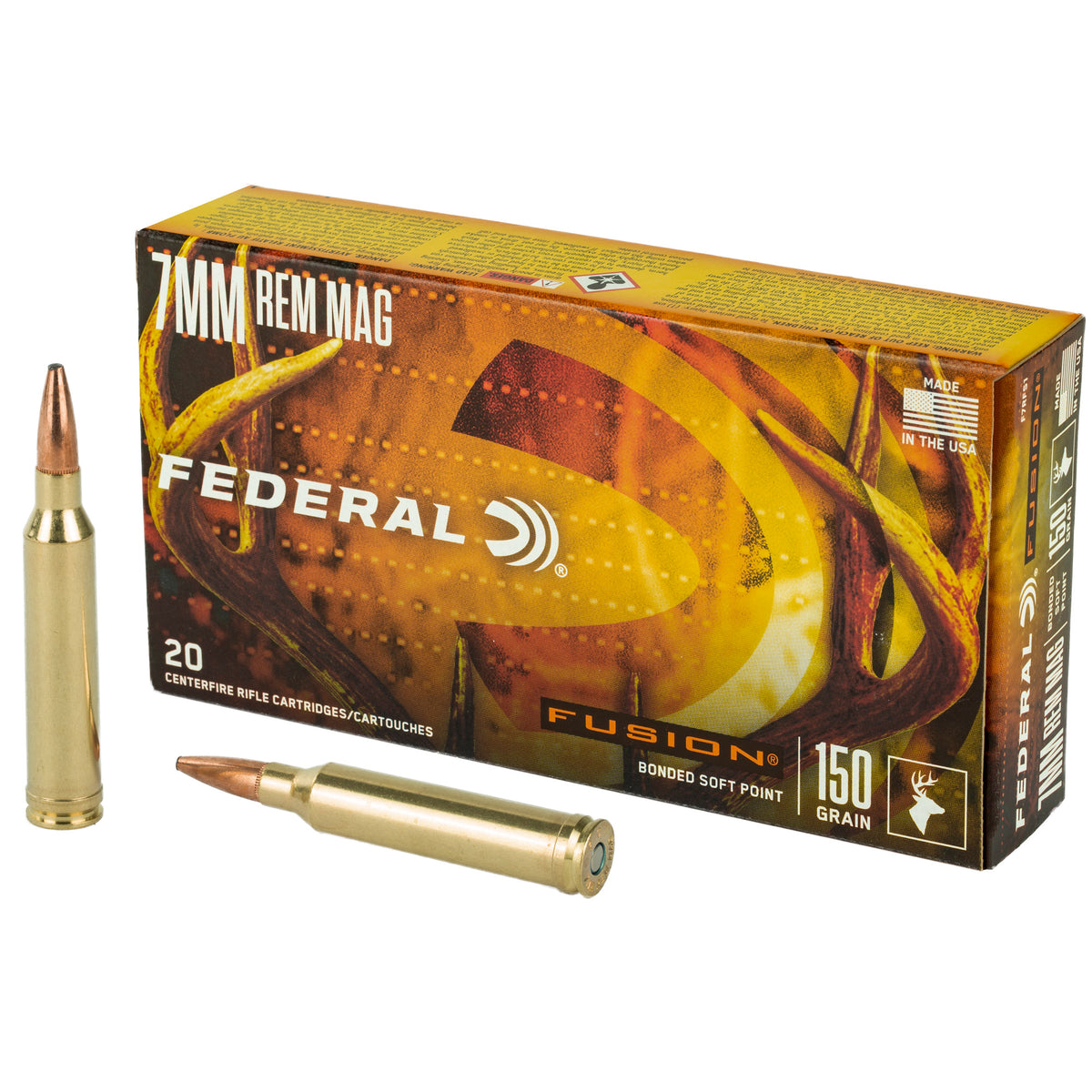 FED FUSION 7MM REM MAG 150GR 20/200
