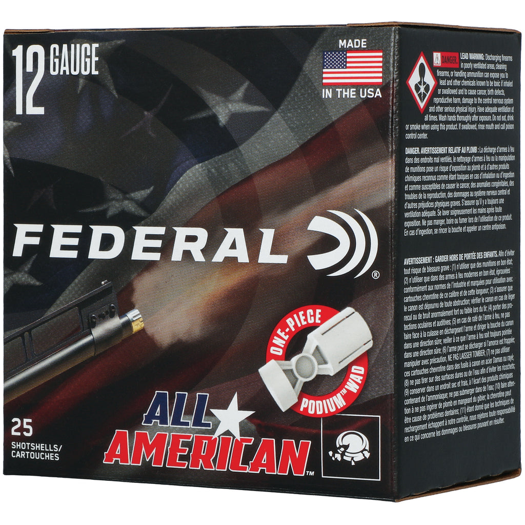 FED ALL AMER 12GA 2.75 1 1/8OZ #7.5