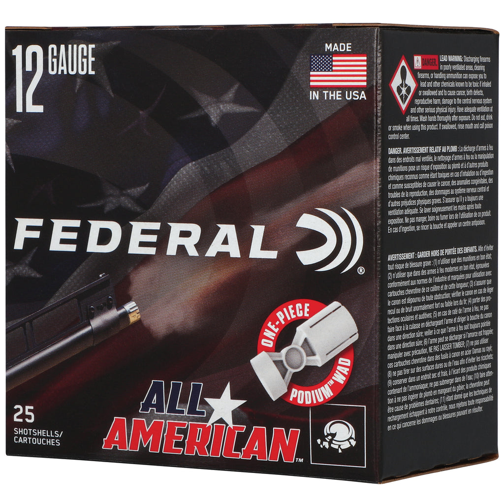 FED ALL AMERICAN 12GA 2.75 1OZ #7.5