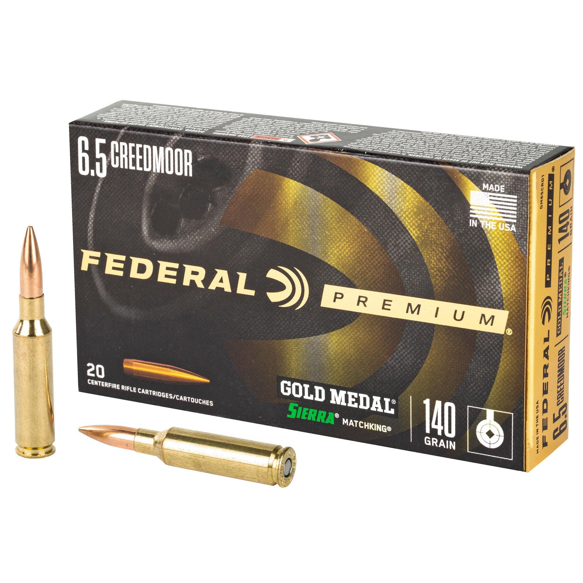 FED GOLD MDL 6.5CM 140GR SMK 20/200