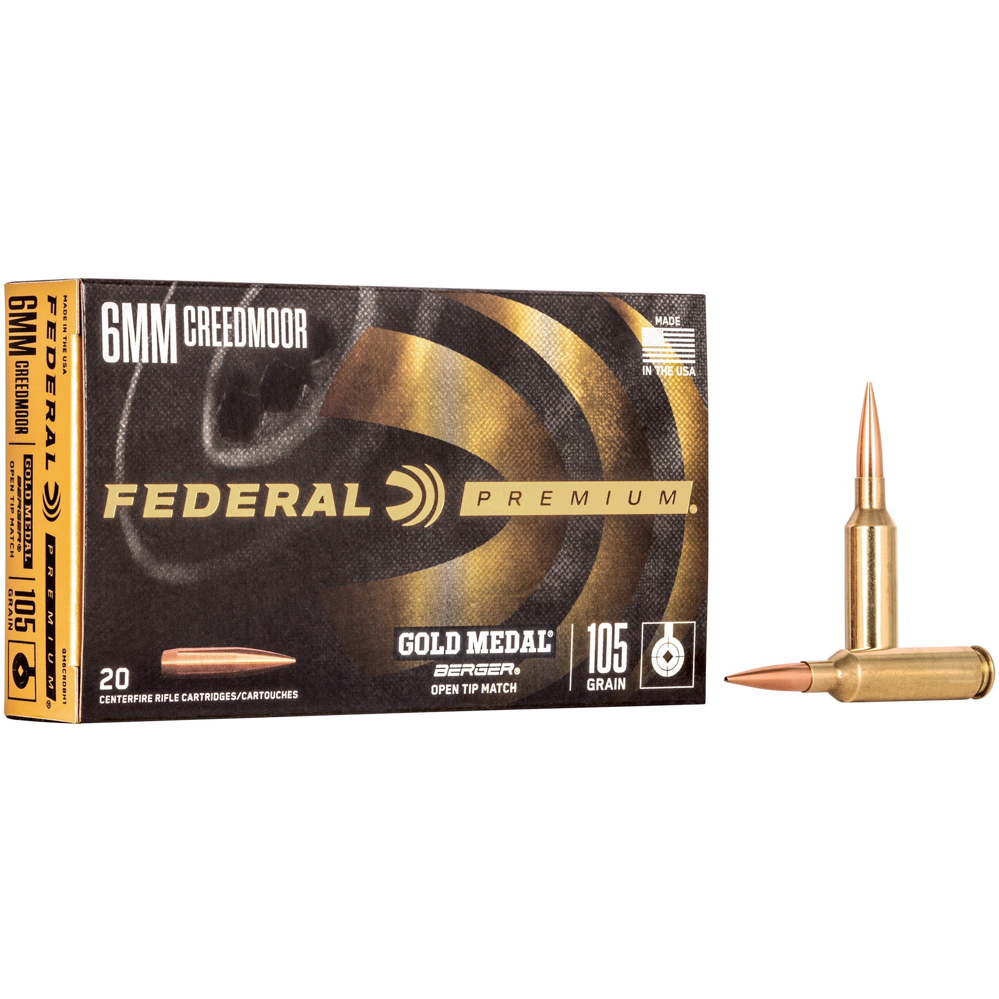 FED GOLD MDL 6MM CM 105GR BRG 20/200