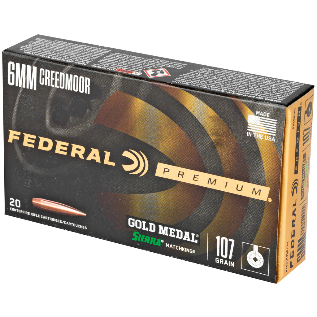 FED GOLD MDL 6MM CM 107GR SMK 20/200