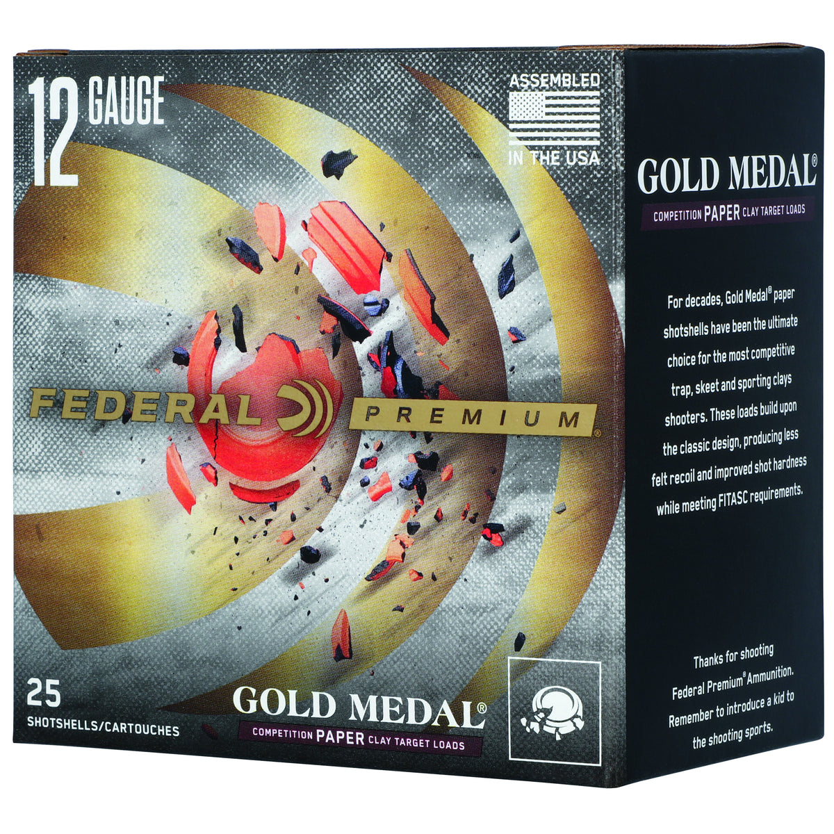 FED GLD MDL 12GA 2.75 1OZ #7.5 25