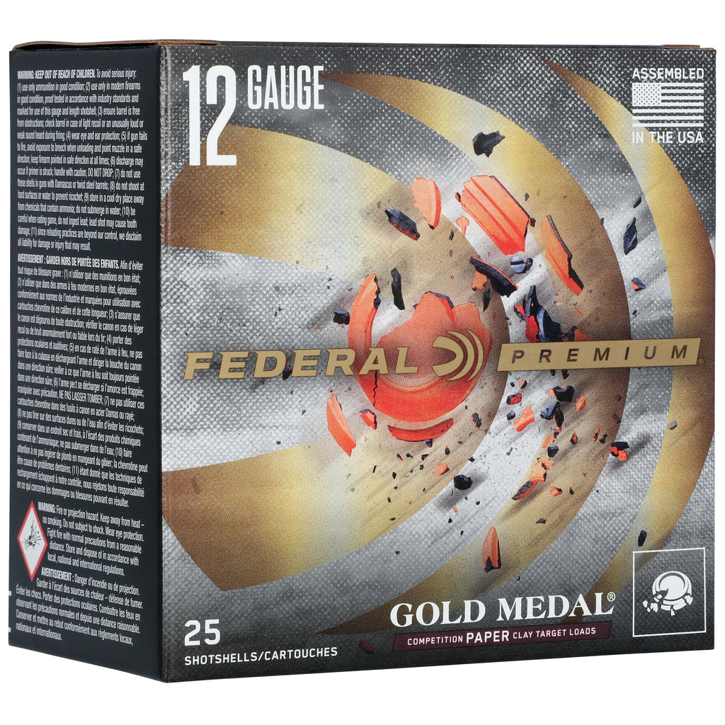 FED GLD MDL PAPER 12GA 2.75 #8 25