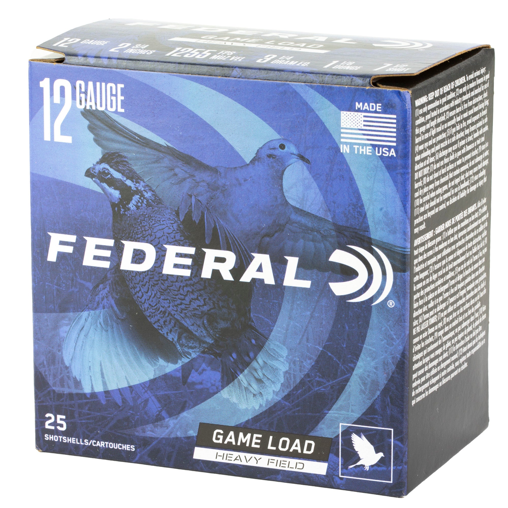 FED GAME LOAD 12GA 2.75 #7.5 25/250