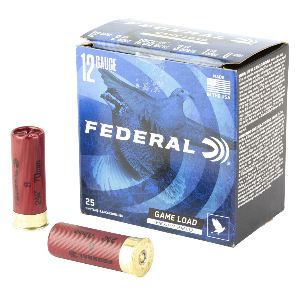 FED GAME LOAD 12GA 2.75 #8 25/250