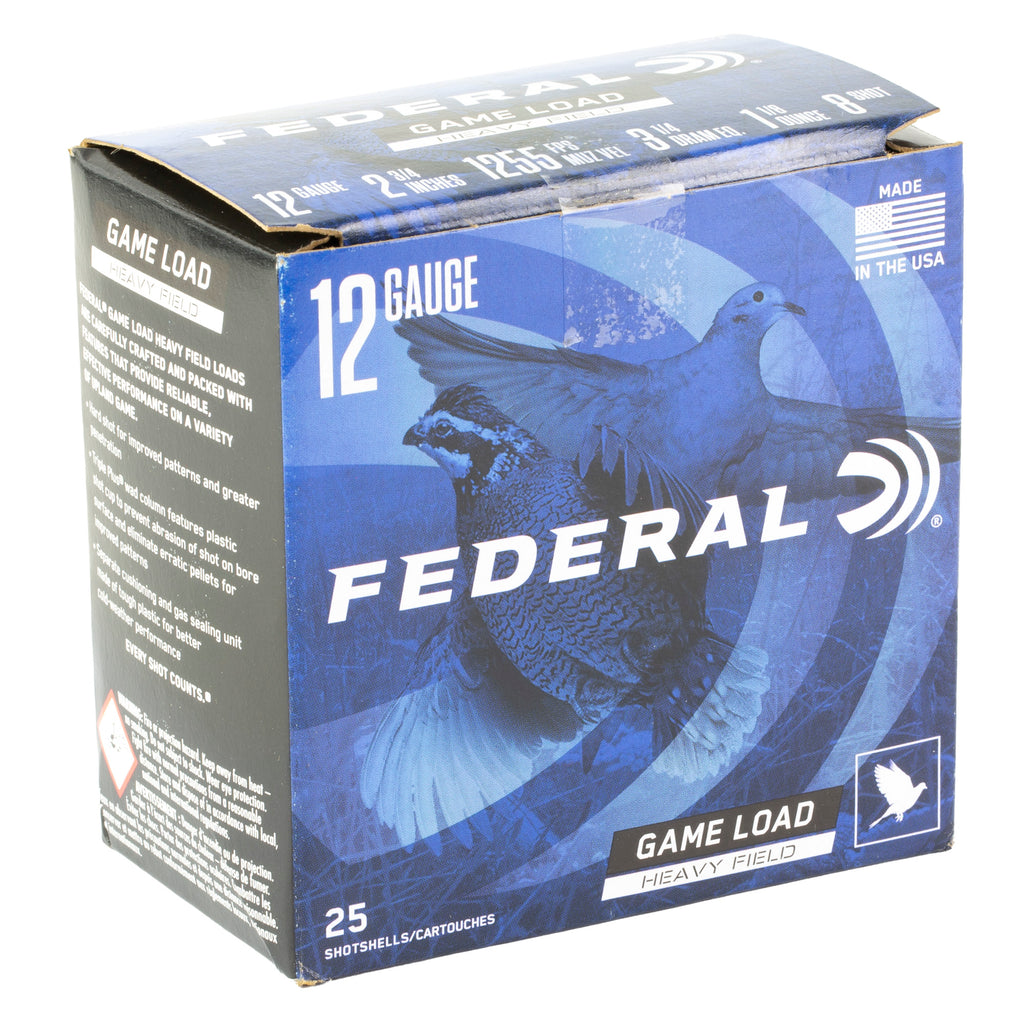 FED GAME LOAD 12GA 2.75 #8 25/250