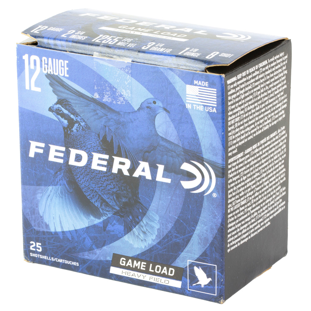 FED GAME LOAD 12GA 2.75 #8 25/250