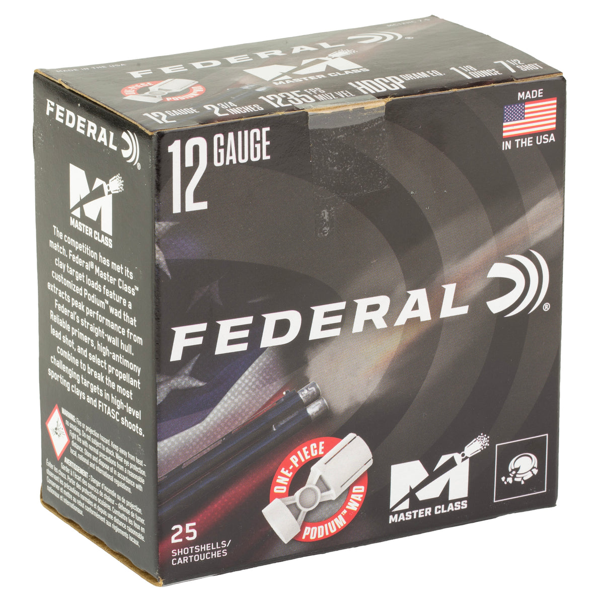 FED MAST CLS 12GA 2.75 1 1/8OZ #7.5