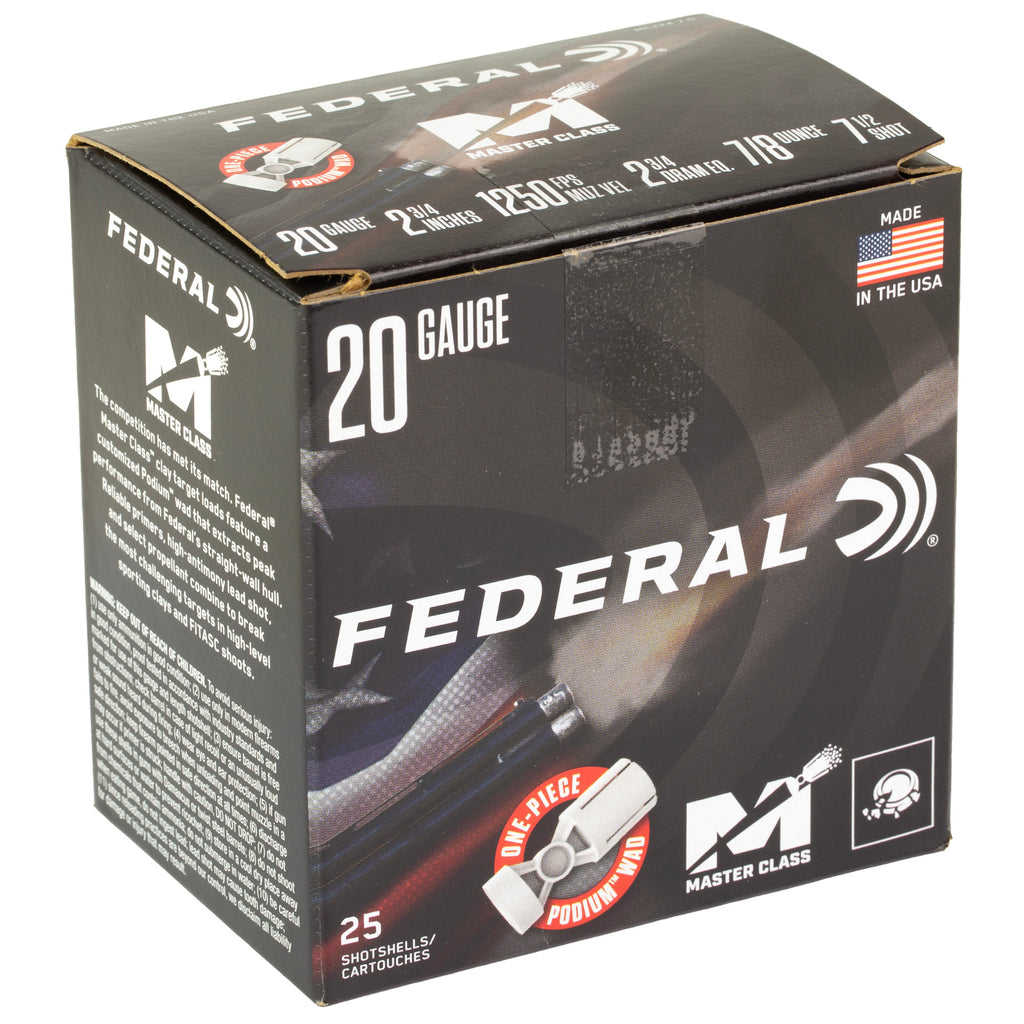 FED MSTR CLASS 20GA 2.75 7/8OZ #7.5