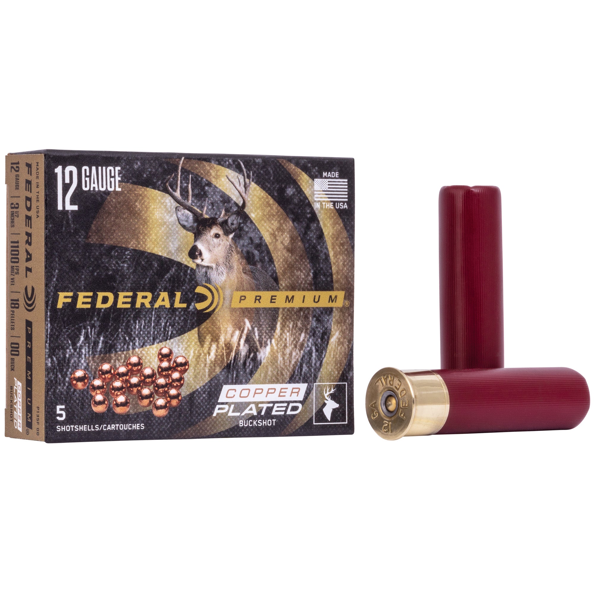 FED PRM VSHOK 12GA 3.5 00 BK 5/250