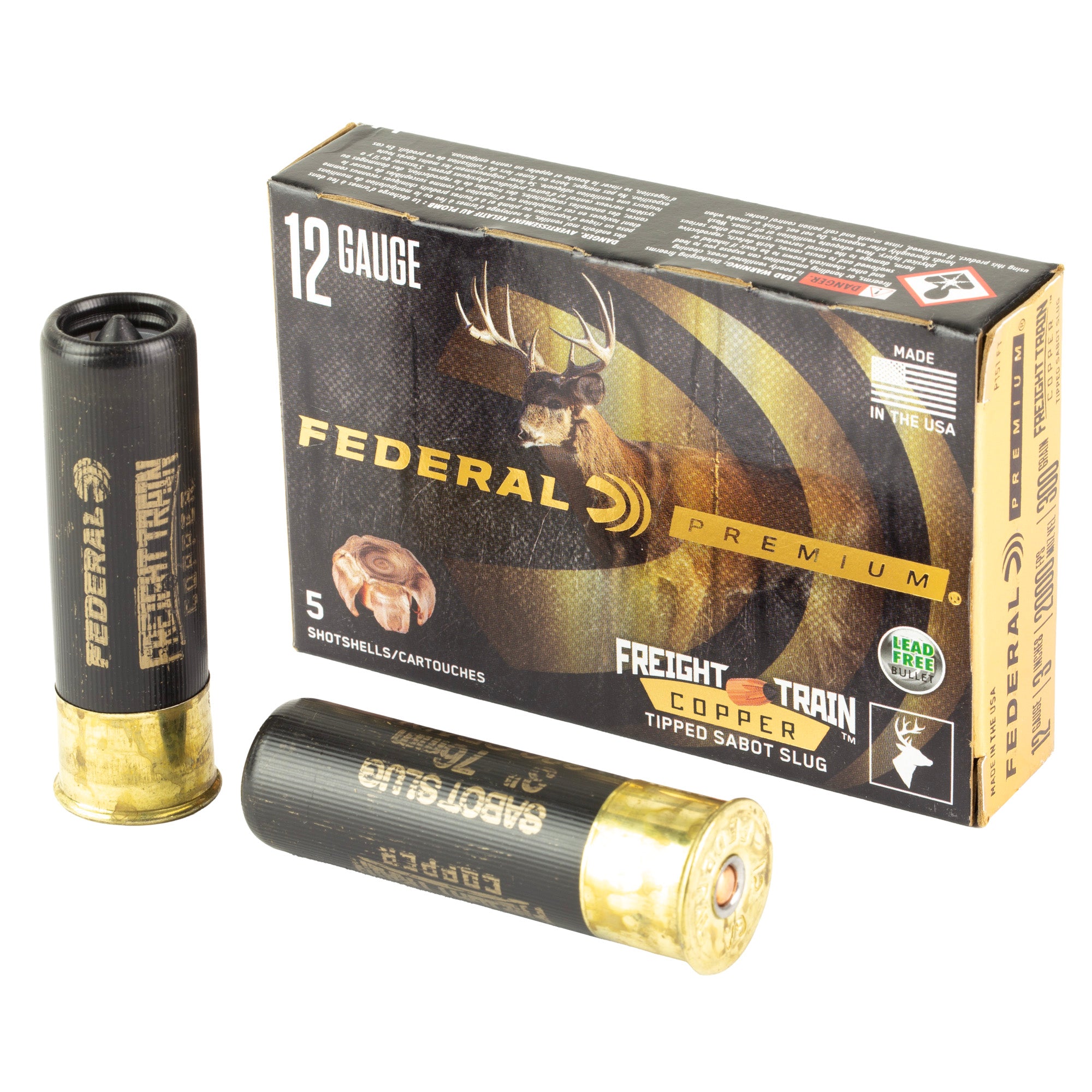 FED FRT TRN 12GA 3 300GR SLUG 5/50