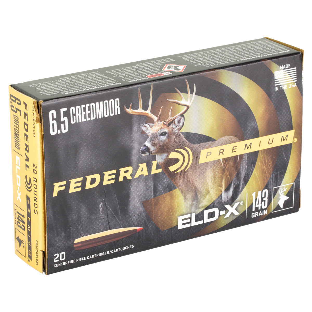 FED PREM 6.5CM 143GR ELD-X 20/200