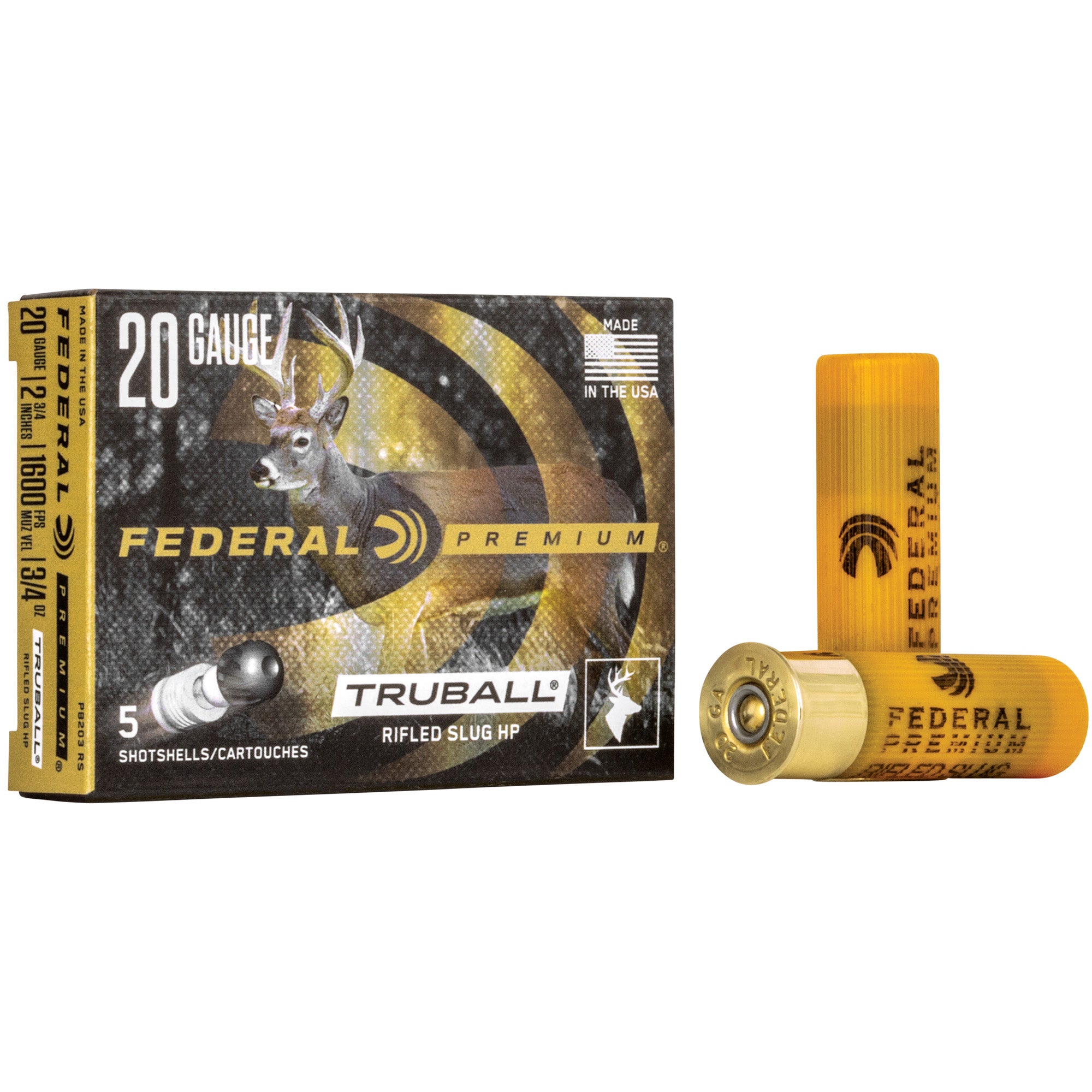 FED PRM 20GA 2.75 RIFLED SLUG 5/250