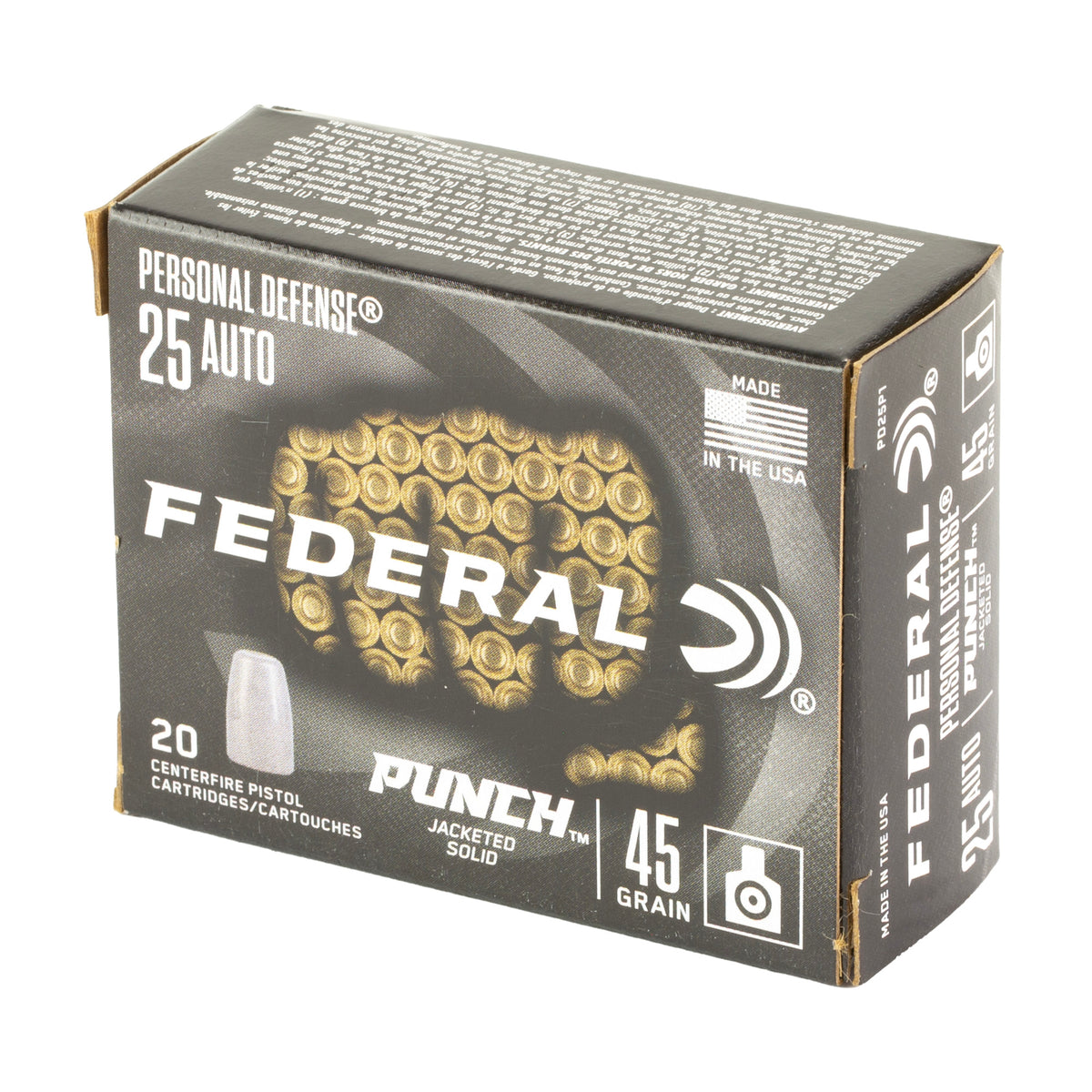 FED PUNCH 25 AUTO 45GR SLD 20/200